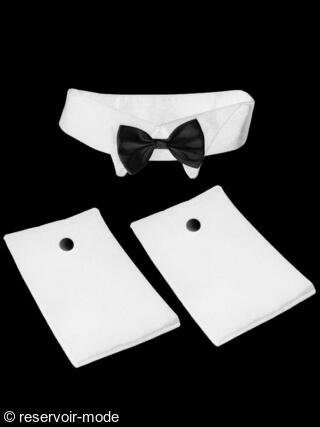 Col et manchettes Tuxedo de la marque Gregg