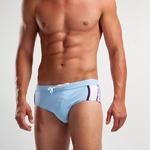 Slip de bain bandeau bande bicolore