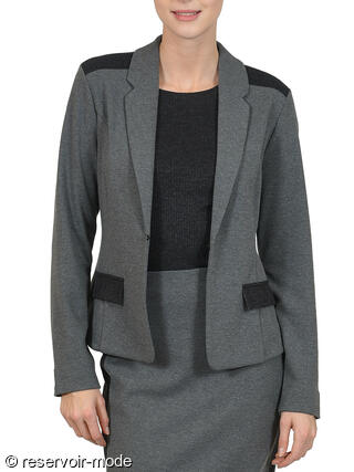 blazer gris carrie lisca - réservoir mode lingerie femme et homme