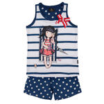 Pyjama short débardeur Summer Days Santoro marine