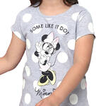 ADMAS WOMAN - Ref.54390AD - Pyjama short t-shirt Minnie Dots Disney gris Admas