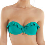 Haut maillot de bain bandeau à volants Basica