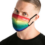 CODE 22 - Ref.8060CODR - Masque de protection mixte C22 rouge Code22