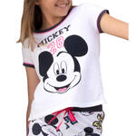 ADMAS WOMAN - Ref.54392AD - Pyjama short t-shirt Mickey 28 Disney blanc Admas