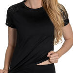 LISCA - Ref.63418LI - T-shirt de sport manches courtes Powerful noir Lisca Cheek