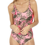 ADMAS WOMAN - Ref.11260AD - Maillot bain 1 pièce volants Fluor Leaves