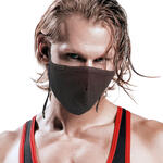 Masque de protection mixte noir rayé