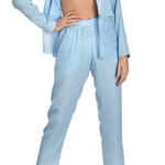 AJOUR - Ref.SHJ4FOR - Bas de pyjama pantalon 7/8 Forget-Me-Not bleu ciel Ajour