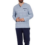 ADMAS FOR MEN - Ref.55294AD - Pyjama pantalon top manches longues Light Stripes