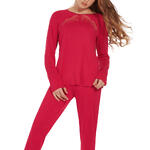 LISCA - Ref.23333LI - Tenue pyjama pantalon top manches longues Evelyn
