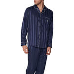 ADMAS FOR MEN - Pyjama satin tenue d'intérieur chemise et pantalon Stripes Admas