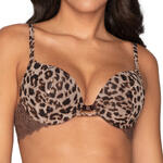 LUNA - Ref.14220LU - Soutien-gorge super push-up Leopard Luna Splendida