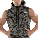 Veste à capuche sans manches Cargo