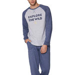 ADMAS FOR MEN - Ref.55758AD - Pyjama tenue pantalon The Wild National Geographic