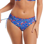 Bas maillot slip de bain taille haute côtés froncés Java