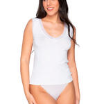 Top sans manches col V Cotton Touch