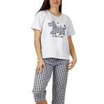 ADMAS WOMAN - Ref.55884AD - Pyjama pantacourt t-shirt LouLou Lovely Admas