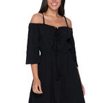 LUNA - Ref.93913LU - Robe estivale épaules dénudées demi-manches Mia Luna