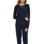 LISCA - Ref.23365LI - Pyjama tenue d'intérieur pantalon top long Karin