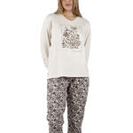 ADMAS FEMME - Ref.56196AD - Pyjama pantalon top manches longues Cachemire Natura