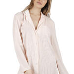 ADMAS FEMME - Ref.51597ADR - Chemise de nuit manches longues Elegant Stripes