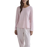 SELMARK - Ref.P3973SE - Pyjama tenue pantalon top manches longues Vichy