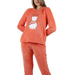 ADMAS FEMME - Ref.56165AD - Pyjama polaire tenue pantalon top Hello Winter