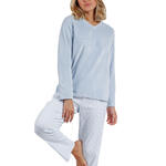 ADMAS FEMME - Ref.56190ADB - Pyjama tenue pantalon top manches Comfort Home