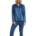 ADMAS FEMME - Ref.56173AD - Pyjama tenue pantalon chemise Satin Leopard