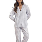 SELMARK - Ref.P3976SE - Pyjama tenue pantalon chemise manches longues Vichy