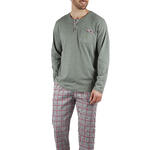 ADMAS HOMME - Ref.56581AD - Pyjama tenue d'intérieur pantalon et haut Greenish