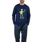 ADMAS HOMME - Ref.56457AD - Pyjama tenue pantalon et haut Hello Kermit Disney
