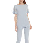 Pyjama tenue d'intérieur leggings top manches courtes Smooth