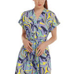 Robe estivale ceinturée manches courtes Palma