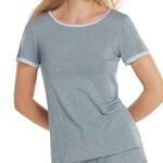 Haut pyjama t-shirt manches courtes Laura