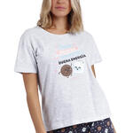 ADMAS FEMME - Ref.60352AD - Pyjama short t-shirt Contigo Mr Wonderful Admas
