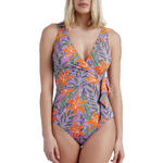 ADMAS FEMME - Ref.11388AD - Maillot de bain 1 pièce préformé Jungle Mauve