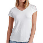 ADMAS FEMME - Ref.43486AD - T-shirt manches courtes Puntilla Hombro Admas