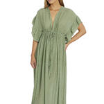 Robe longue estivale à volants Mojito