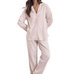 SELMARK - Ref.P3976SER - Pyjama tenue pantalon chemise manches longues Vichy