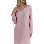 ADMAS FEMME - Ref.61179AD - Chemise de nuit manches longues Satin Bands Admas