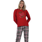 ADMAS FEMME - Ref.56241AD - Pyjama tenue pantalon et haut Christmas Kisses
