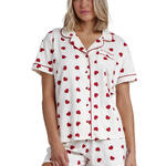 ADMAS FEMME - Ref.60100AD - Pyjama short chemise Dans Mon Coeur Admas
