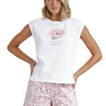 ADMAS FEMME - Ref.60114AD - Pyjama tenue short t-shirt Sea World Admas