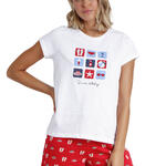 ADMAS FEMME - Ref.60197AD - Pyjama short t-shirt Summer Holidays Admas