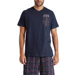 ADMAS HOMME - Ref.60966AD - Pyjama short t-shirt col V JAndJ Lois Admas