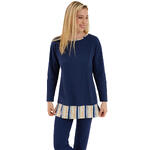 LISCA - Ref.23403LI - Pyjama tenue leggings tunique manches longues Maxine Lisca