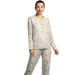 SELMARK - Ref.P6776SE - Pyjama pantalon chemise manches longues Tulipanes