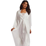 SELMARK - Ref.31172SEI - Déshabillé long satin Matilda mariage Selmark