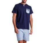 ADMAS HOMME - Ref.62127AD - Pyjama short t-shirt Stripest Admas